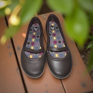 Crocs Women's Crocband Flats Mary Jane Slip On Croclite Brown Size 7
